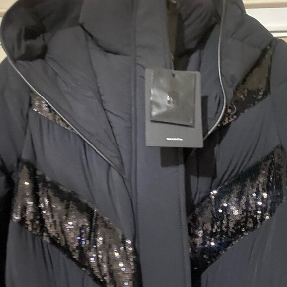 🔥🔥NWT Mackage Adina Down Long Winter Coat With Sequins! Gorgeous!! - Picture 6 of 16